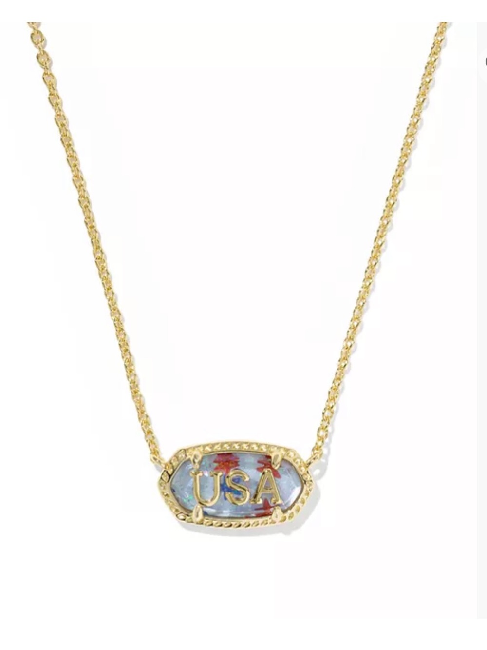 NWT - Kendra Scott Elisa USA Necklace - Picture 7 of 7